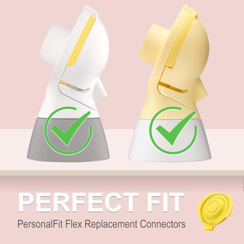 Image of 2 Pack Membranes Compatible with Medela PersonalFit Flex Replacement Connectors, Pump in Style MaxFlow, Swing Maxi and Freestyle Breast Pumps