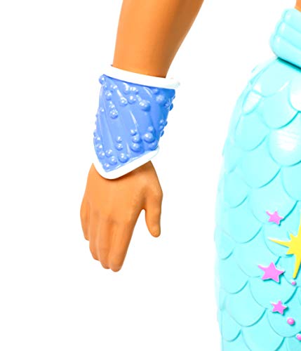 Barbie Dreamtopia Merman Doll, Approx. 12-Inch With Blue Rainbow Tail And Blonde Hair, For 3 To 7 Year Olds #TOP2