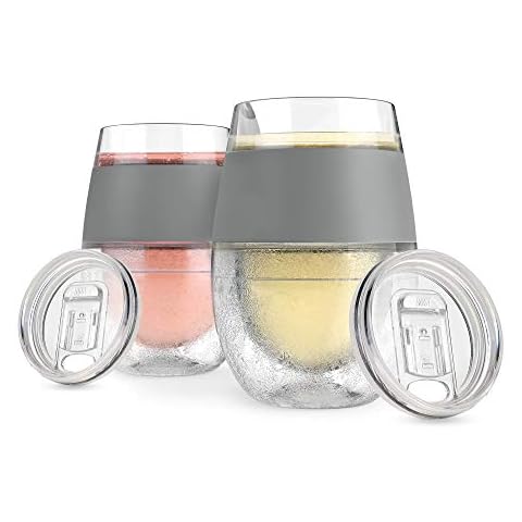 Host Freeze Cooling Wine Glasses Set of 2 Cover