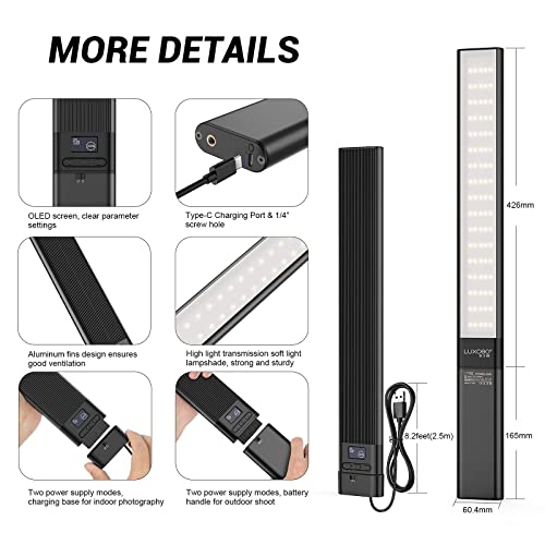 LUXCEO P6 RGB Photography Light,IRC 95+ Luce Video...