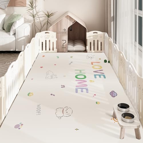 ペットマット PUレザー PVC 拭ける 汚れ防止 防水 トイレ下敷きマット フローリングカーペット 犬 猫 夏用 おしっこ 兎 漏れにく 噛み耐性 消臭 大判 ズレない ペットフェンス・サークル・ケージ用 100*140cm