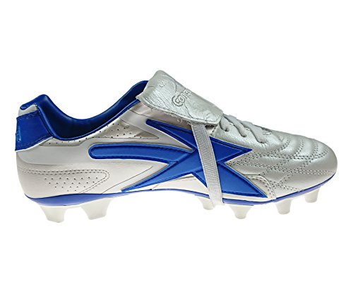 Authentic Concord Soccer Cleats Style S160XA Silver/Blue Firm Ground2