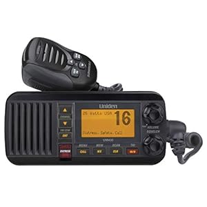 Uniden UM435BK Advanced Fixed Mount VHF Marine Radio, All USA/International/Canadian Marine Channels including new 4…