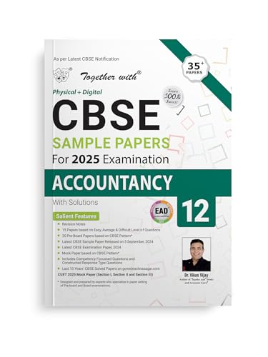 Image of Together with CBSE EAD Sample Paper Class 12 Accountancy (Physical + Digital) for Board Exam 2025