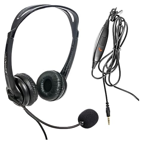 Spracht ZUM3500 Stereo 3.5mm and USB Dual Ear Universal Headset with Microphone | Office Headset for Computer, Smartphones & Tablets | Plug-and-Play, no Drivers |The Ultimate USB Headset Experience Cover