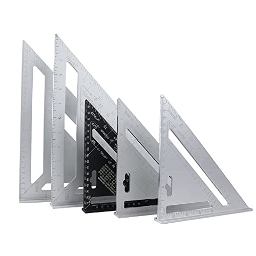 Transportador de ángulo triangular de 7" de aleación de aluminio miniatura 3