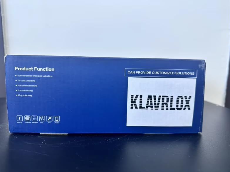 Miniatura 9 de Manija de puerta inteligente, huella digital biométrica y teclado, cerrojo impermeable, control de aplicación Bluetooth, bloqueo automático para el