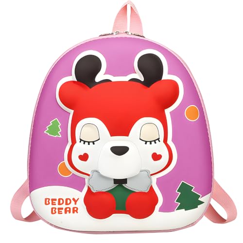 Image of Bembika School Bag The Perfect Children Backpack and School Bags for Kids Compact Stylish Backpack for Kids Kindergarten Backpack and Travel Backpack- (Deer|Orange)