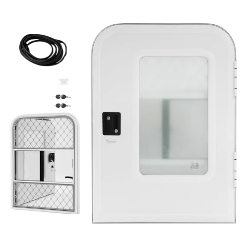 ROGONPDK Wohnwagen Anhänger Tür Links & Rechts, Camper Eingangstür 660×914mm, Motorhome Entrance Door, 2x Aufbautür, Eingangstür Wohnmobil Anhänger Tür, Wohnmobiltüre, Wohnwagen Türe (Rechts)