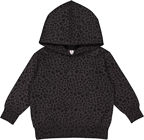 RABBIT SKINS Toddler Fleece Long Sleeve Hooded Pullover Sweatshirt with Side Seam Pockets