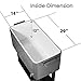 80 Quart Qt Rolling Cooler Ice Chest for Outdoor Patio Deck Party, Grey, Portable Party Bar Cold Drink Beverage Cart Tub, Backyard Cooler Trolley on Wheels with Shelf, Stand, & Bottle Opener