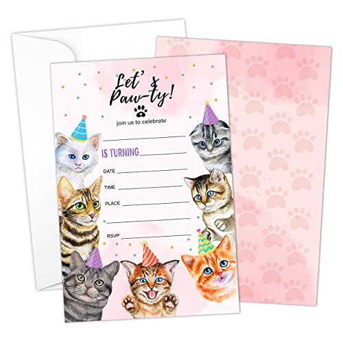 HOUSPEAK 킢qL aҏJ[h t (20) Let's Paw-Ty Kitty Cats p[eB[pi q eB[ N̒j̎qƏ̎q - A05