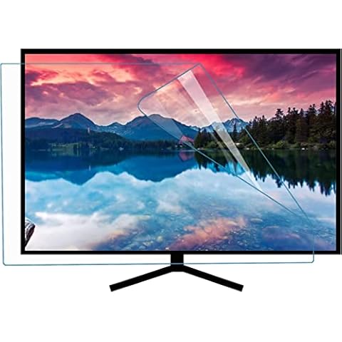 Wzglod 48 Inch Matte Tv Screen Protector, Anti Blue Light Anti-Glare Soft Film, No Bubble Anti-Scratch Injury, Relieve Computer Eye Strain, Customizable,Matte-48inch(1056x596MM) Cover