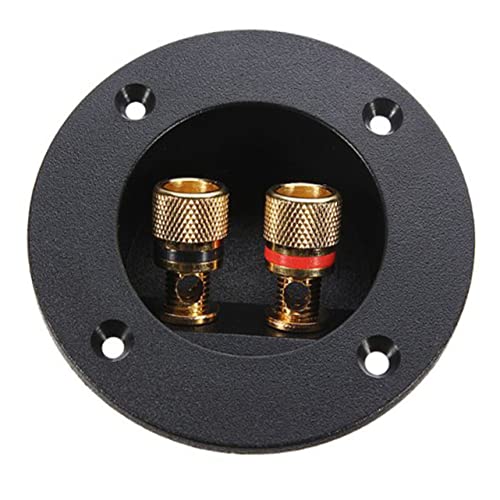 POPETPOP 3Pcs Speaker Terminal Connector Car Stereo Binding Post with Plated for Secure Subwoofer Connections Compatible with Banana Plugs and Bare Wire