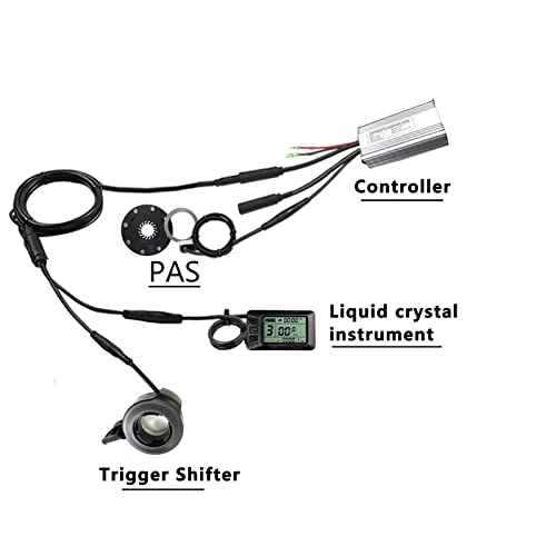 DC 36V / 48V gemodificeerde elektrische fietsset Motorbesturing 500W LCD-paneelset met reductiemotor; - Image 7