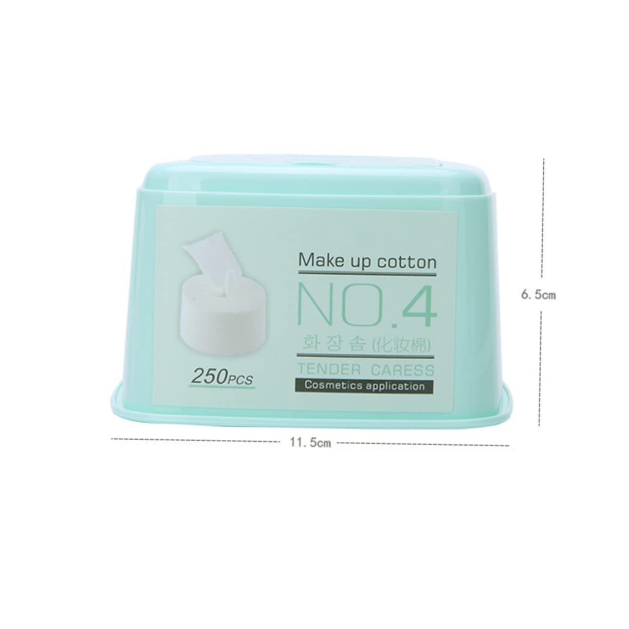 FRCOLOR Makeup Cotton Pads 2-Pack 250 Sheets Extracted Cotton Safe for Face Non-Woven Gentle Odorless for Makeup Removal Random Color