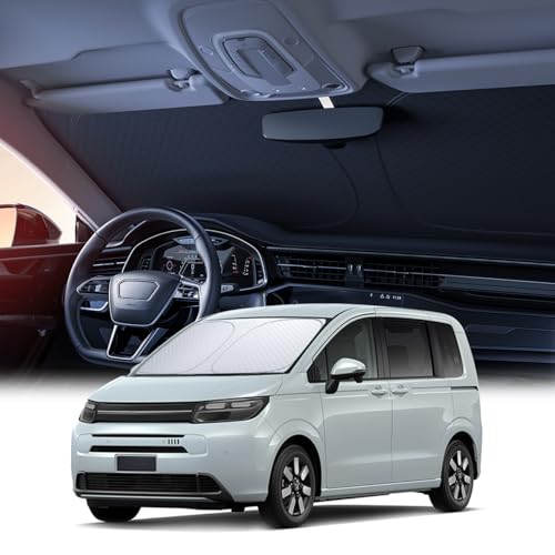 【6層断熱素材】 Lamicall ホンダ フリード 3代目 GT系 GT1 GT2 GT3 GT4 GT5 GT6 GT7 GT8型 車 フロントガラス サンシェード : 車サンシェード 日除け 車 クルマ フロントサンシェード 車用 フロントガラス サンシェード 折り畳み式 カーシェード カー用品 遮光 uvカット 紫外線遮蔽 さんしえーど 擦り傷防止 断熱素材 暑さ対策 頑丈 収納ポーチ付き