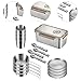 Zxpjkyu Camping Messware Kit Cooking Tableware Portable Forks Multifunctional Outdoor Dinnerware Utensil for Traveling Backpacking, 4 Person