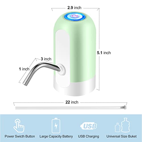 5 Gallon Water Bottle Dispenser, Usb Charging Water Bottle Pump, Portable Water Dispenser Pump For Camping #TOP1