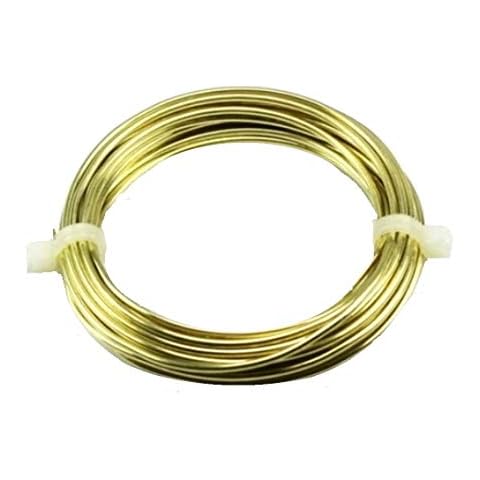 12 Ga Round Half Hard Yellow Brass Wire (1/2 Lb. - 26 Ft. Coil) Cover