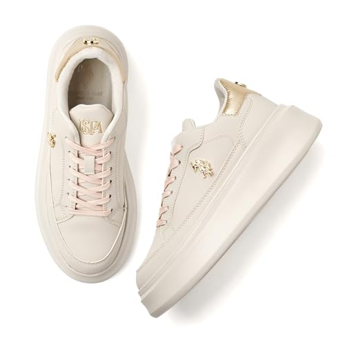 Image of U.S. Polo ASSN. Eleanor 3.0 Nude Light Weight Sneaker Shoes