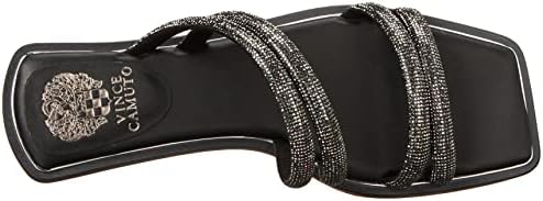 Vince Camuto Women's Footwear Women's Peomi Crystal Strap Sandal Slide, Black, 6.5 | Image 4