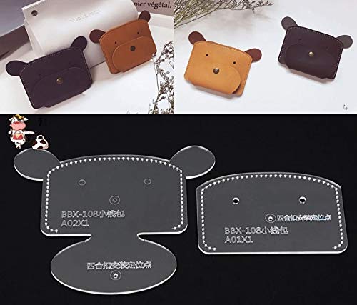 Amazon.co.jp: レザークラフト 用 型紙 アクリル型 DIY 趣味 ホビー 
