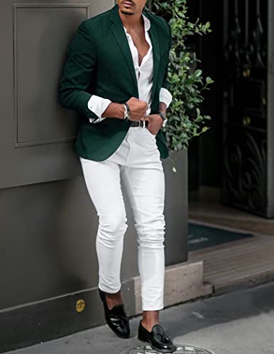 Image of COOFANDY Mens Sport Coat Casual Blazer One Button Business Suit Jacket