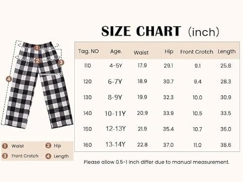 Arshiner Mädchen Schlafanzughose Lang Kinder Cartoon Pyjamahose Elastische Taille Freizeithose mit 2 Taschen Schlafanzughosen für Mädchen 10-11 Jahre 140