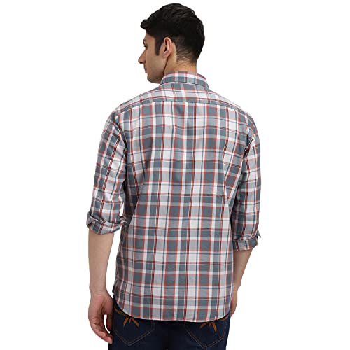 Image of Arrow Sport Check Slim Fit Cotton Shirts for Men - Full Sleeve Mens Casual Shirts