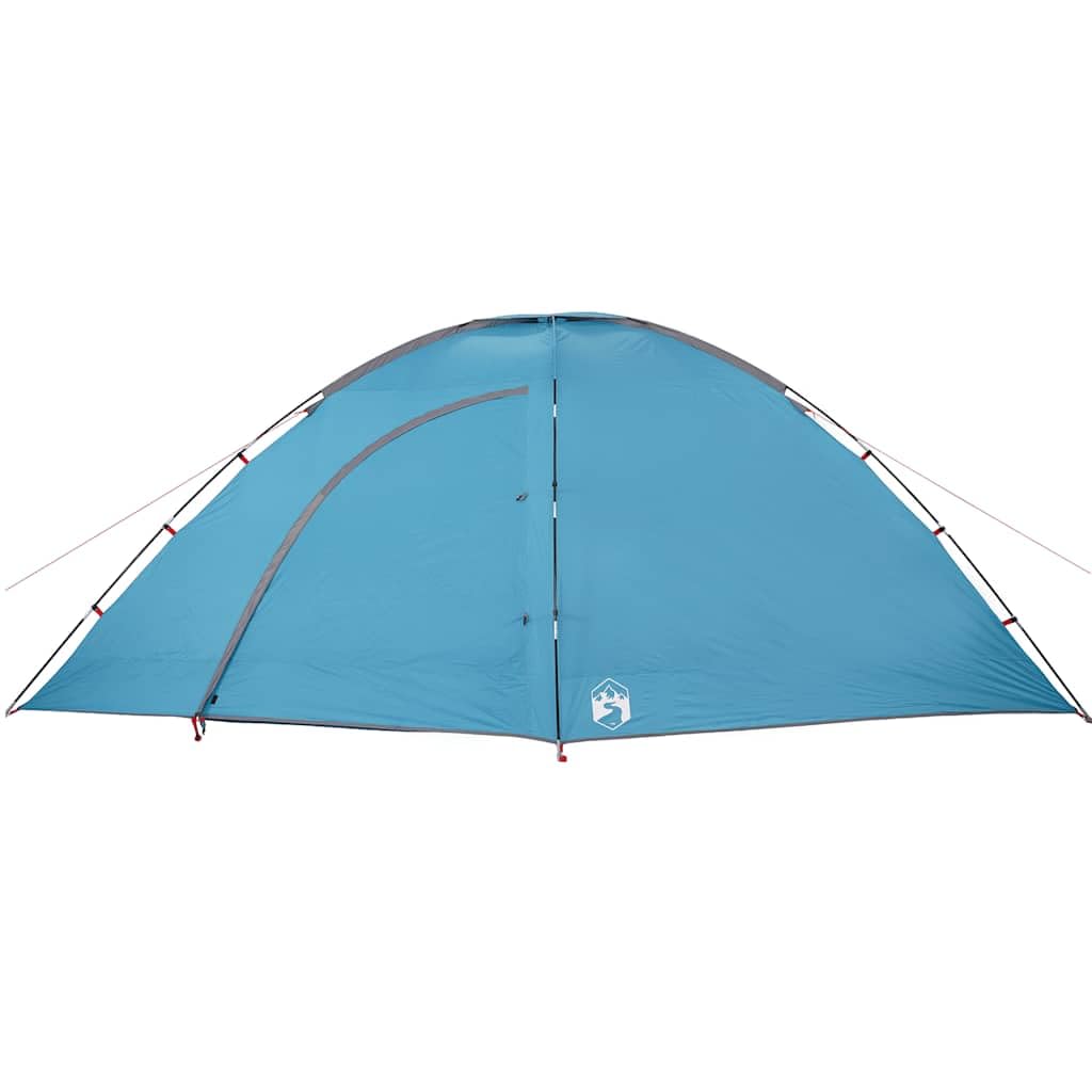 Tenda da Campeggio 8 Persone Grigio e Arancione