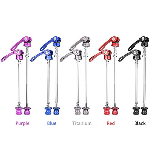 Espeto de liberação rápida, Andoer Eixo de bicicleta de liberação rápida espeto dianteiro traseiro d