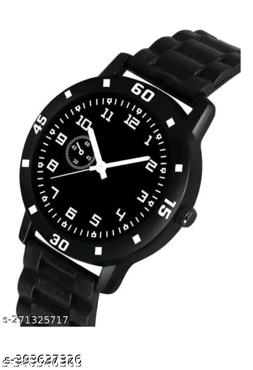 Image of Black Colour Attractive Watches for Men