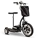 EWheels EW-18 Stand N Ride Rechargeable Electric Recreational Mobility Scooter with Brushless Hub Motor and Carry Basket, 15 Miles Per Hour, Black