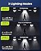JACKYLED Solar Lights Outdoor, 4000mAh Security Lights with Larger Solar Panel & 16.4FT Cable, 4-Head Motion Sensor Lights with Remote Control, IP65 Waterproof 270° Wide Flood Wall Lights (1 Pack)