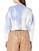 KENDALL + KYLIE Women's Cropped Cardigan - Amazon Exclusive, Tie Dye Gaga Blue, Small