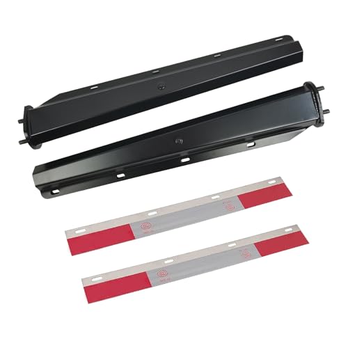 GaeaAuto Black Straight Spring Loaded Mud Flap Hanger Set 2.5