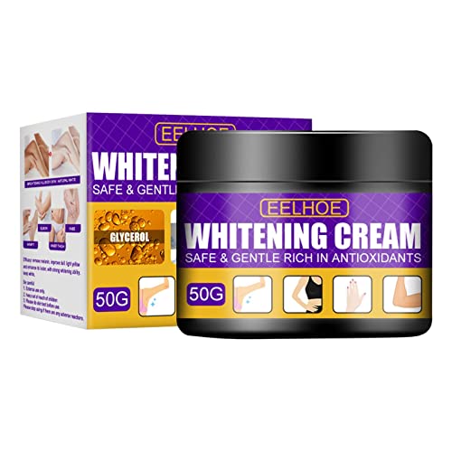 Sanmubo Crème décolorante pour la Peau - Crème Correctrice Taches Noires,Crème décolorante éclaircissante pour la Peau, dissolvant correcteur de Taches Brunes pour Le Visage et Le Corps 50g Cover