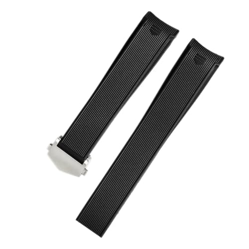 Correa de silicona de 22 mm impermeable y flexible con hebilla resistente 5