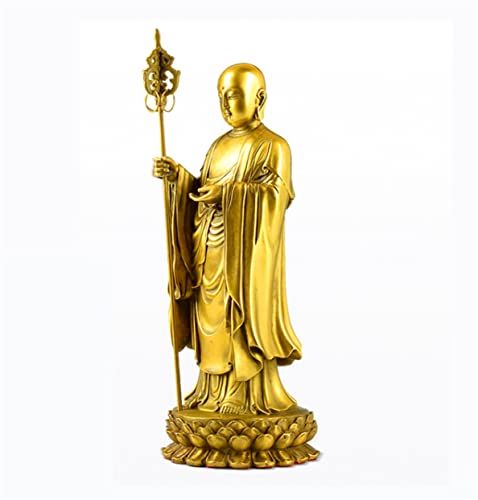 Estatua de Ksitigarbha Bodhisattva de Cobre miniatura 3