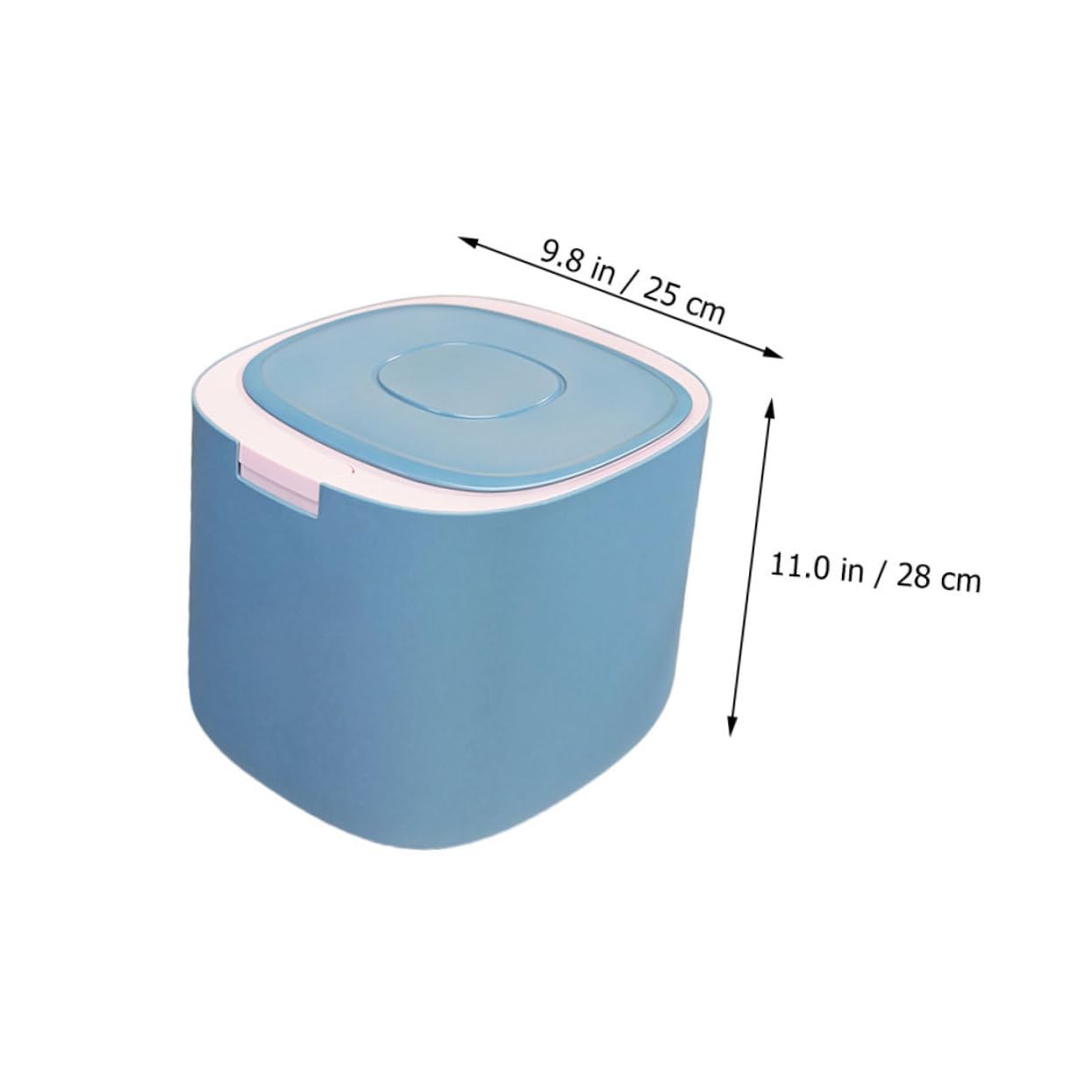 Totority Grain Storage Barrel Pet Food Storage Bin Lid Kibble Container for Cats Dogs