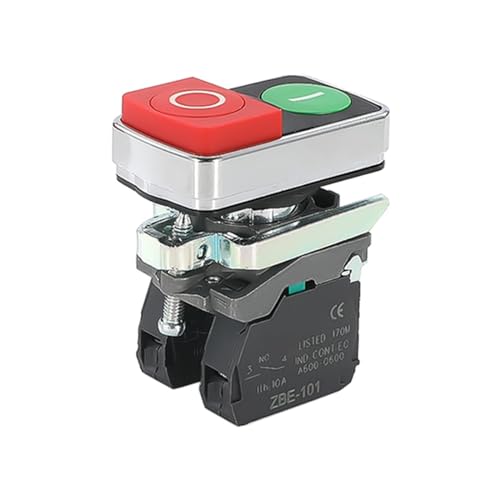 Interrupteur à double bouton XB4 commande marche arrêt lumineuse 12V 1NO1NC