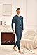 Hotouch Schlafoverall Herren Jumpsuit Einteiler Onesie Baumwolle Overall Thermo Unterwäsche Pyjamas für Winter