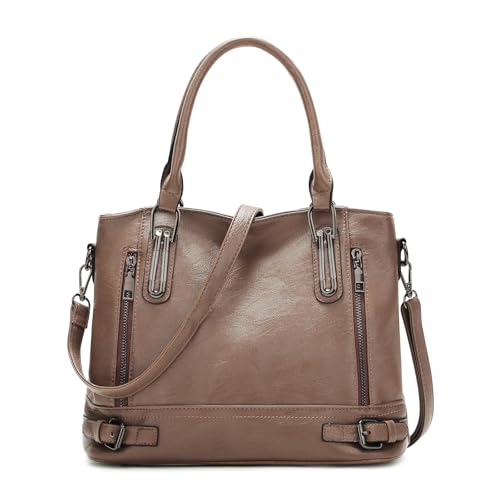 VINBAGGE Bolso a Cuero tracolla PU para Mujeres Messenger Hobo