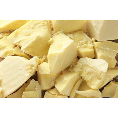 Cocoa (Cacao Butter) Butter, Pure, Raw, Unprocessed. Incredible Quality and Scent. Use for Lotion, Cream, Lip Balm or Body Butter. NON-GMO, Vegan - 1 lb By SaaQin® Cover