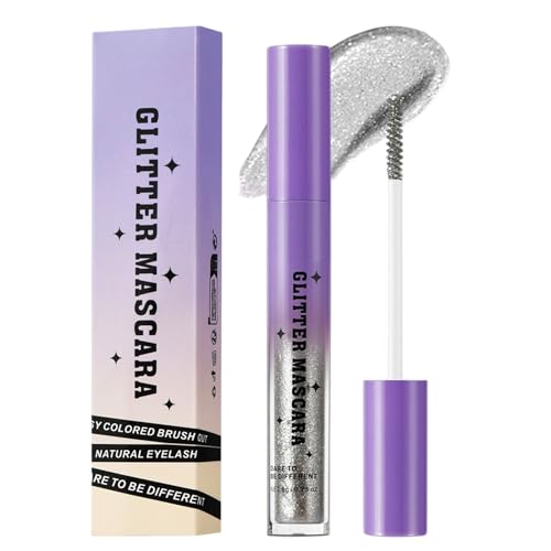 Rímel Brillante | Rímel Luminoso Para Fiestas,Impermeable y Resistente Alarga Enrula Maquillaje de Pestañas para Mujeres Boda Fiesta Viaje Noche