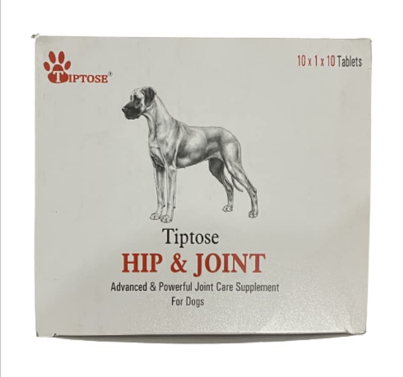 Tiptose HIP & JOINT Advanced & Powerful Joint Care Supplement for Dogs 20 tablets