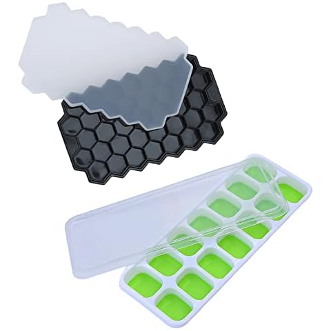 Cubiteras para Hielo Silicona con Tapa Cover