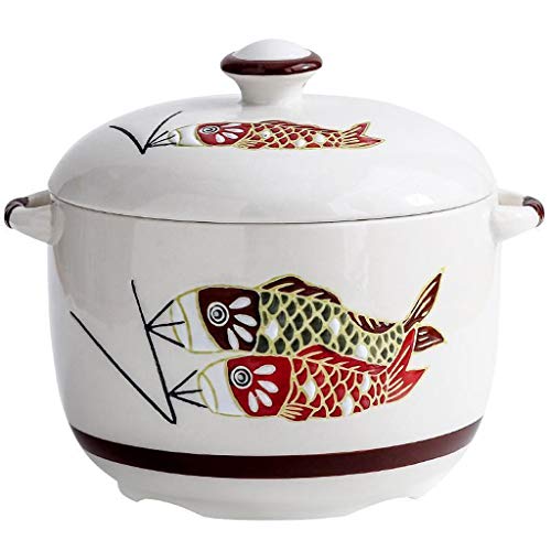 Olla de cerámica para sopa, olla para estofado, olla para leche, estofado de nido de pájaro con tapa, tamaño, capacidad, sopa tónica dulce, sopa, restaurante casero, estofado de agua