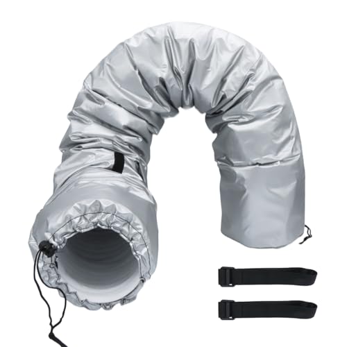 HUAREW Cubierta de Manguera de Aire Acondicionado, Cubierta de Manguera de Aire Acondicionado Portátil para Universal Tanto de Conducto de Escape de 5 Pulgadas Como 5.9 Pulgadas de Diámetro